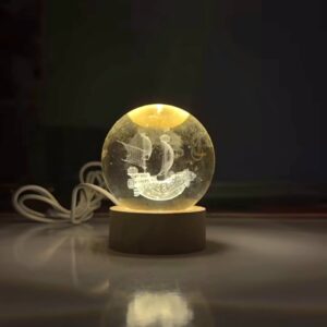 Crystal Ball Lamp Luffy ship