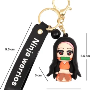 Nezuko rubber keychain