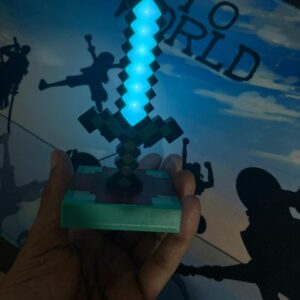 Mine-craft Torch fridge magnet