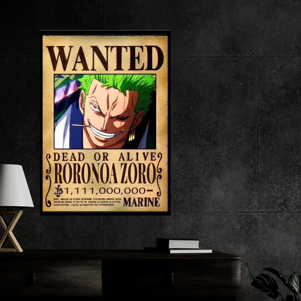 Zoro wanted poster a5 size
