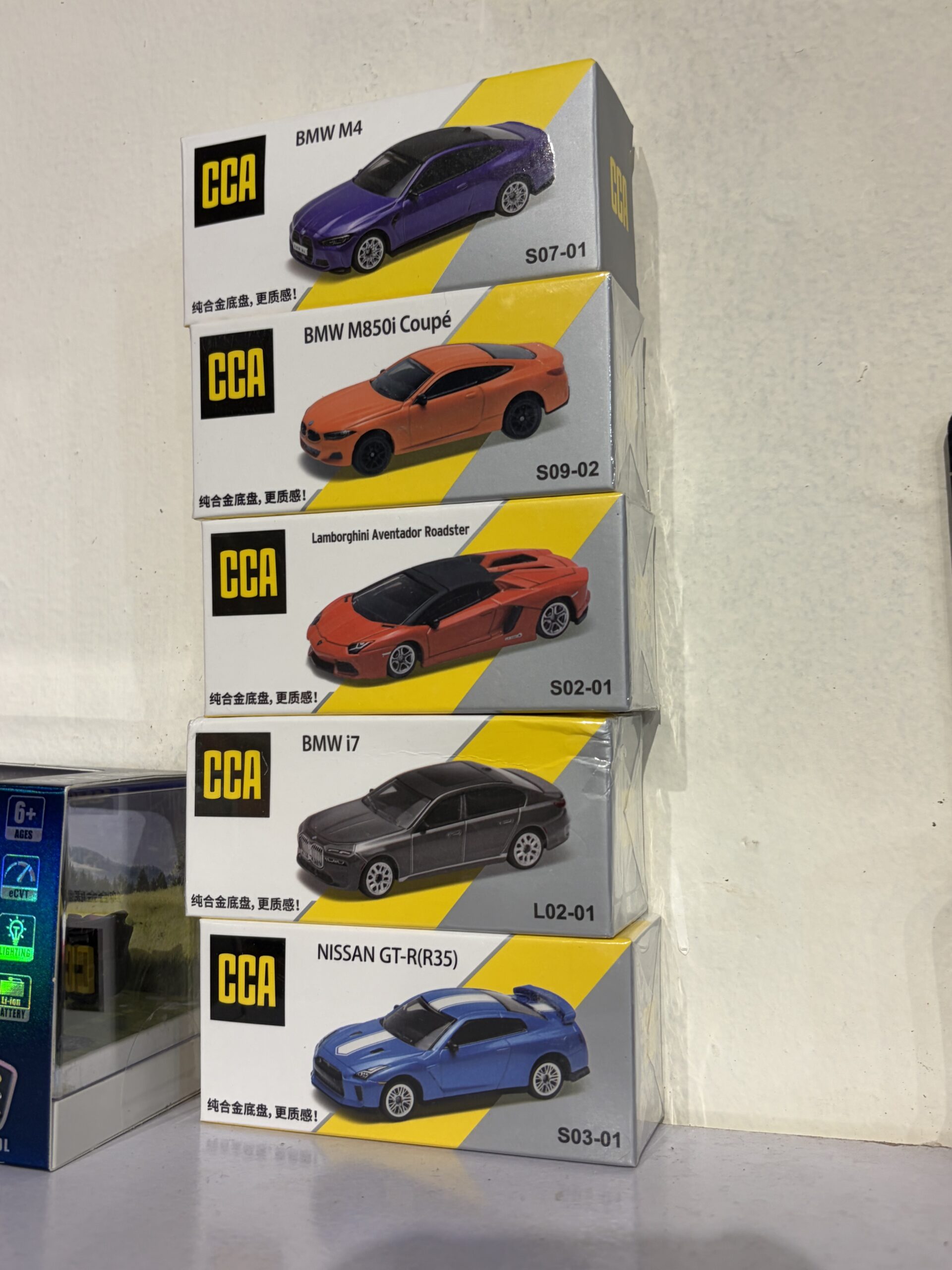 CCA 1:64 LICENSED CAR MODELS (one).